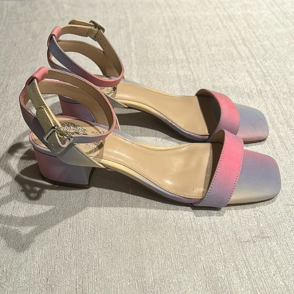 Vince Camuto Ombre Open Toe Sandal Heels - Picture 5 of 7